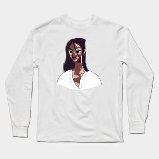 African American woman with vitiligo. Long Sleeve T-Shirt